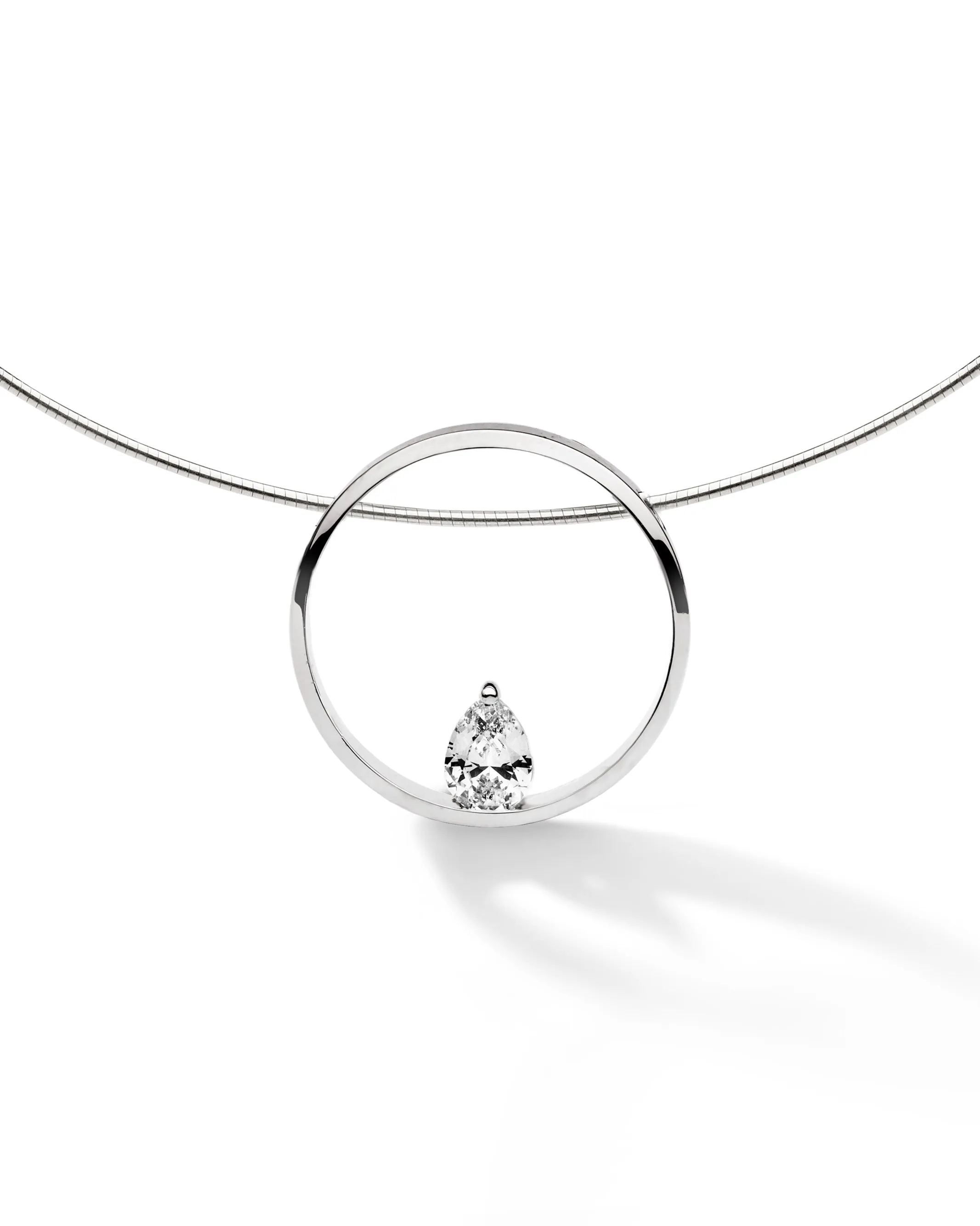 Collier FJF - Heart, Argent et Zircons (FJF0010002SW)
