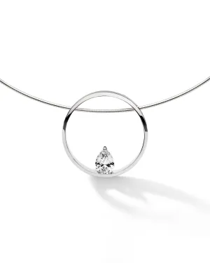 Collier FJF - Heart, Argent et Zircons (FJF0010002SW)