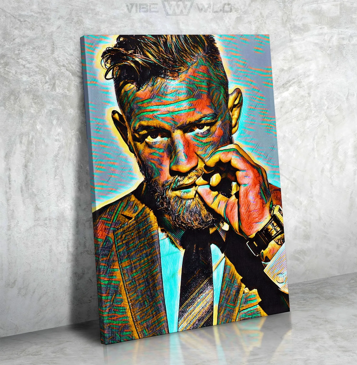 Conor McGregor Canvas Painting | Irish Tiger