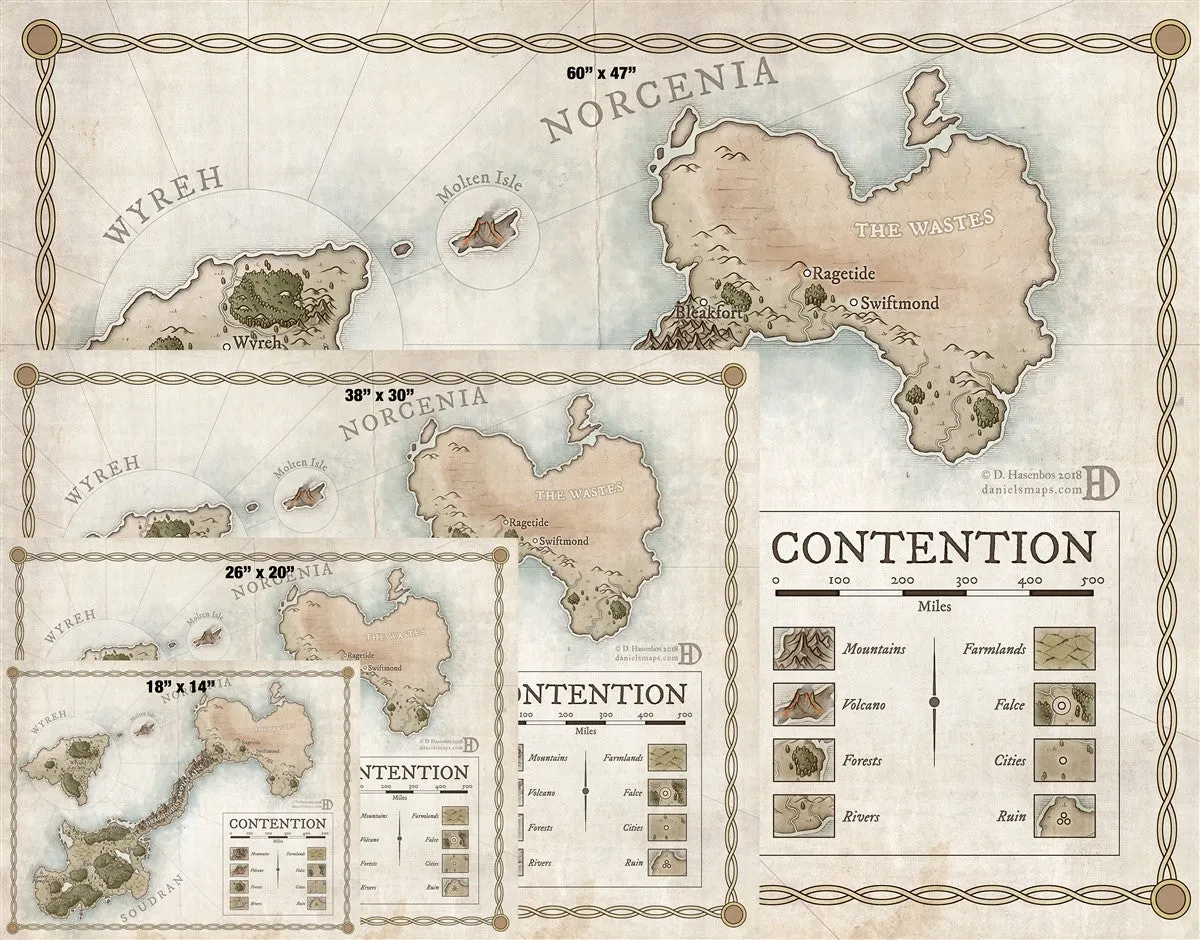 Contention Fantasy Map
