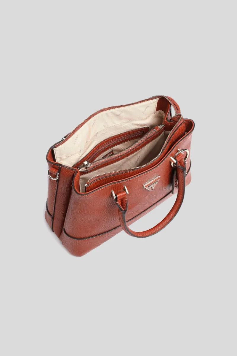 Cordelia Luxury Satchel - Cognac