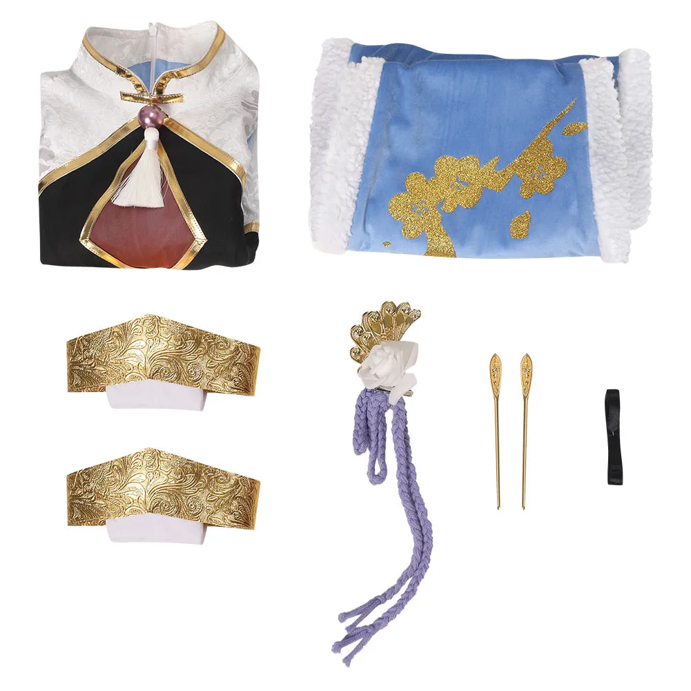 Cosplay Costume Cheongsam Dress Halloween Carnival Party Disguise Suit Emilia cosplay Re Zero