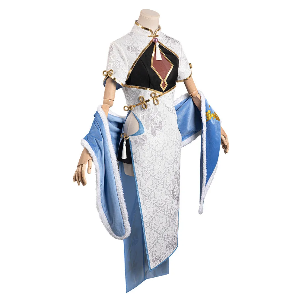 Cosplay Costume Cheongsam Dress Halloween Carnival Party Disguise Suit Emilia cosplay Re Zero