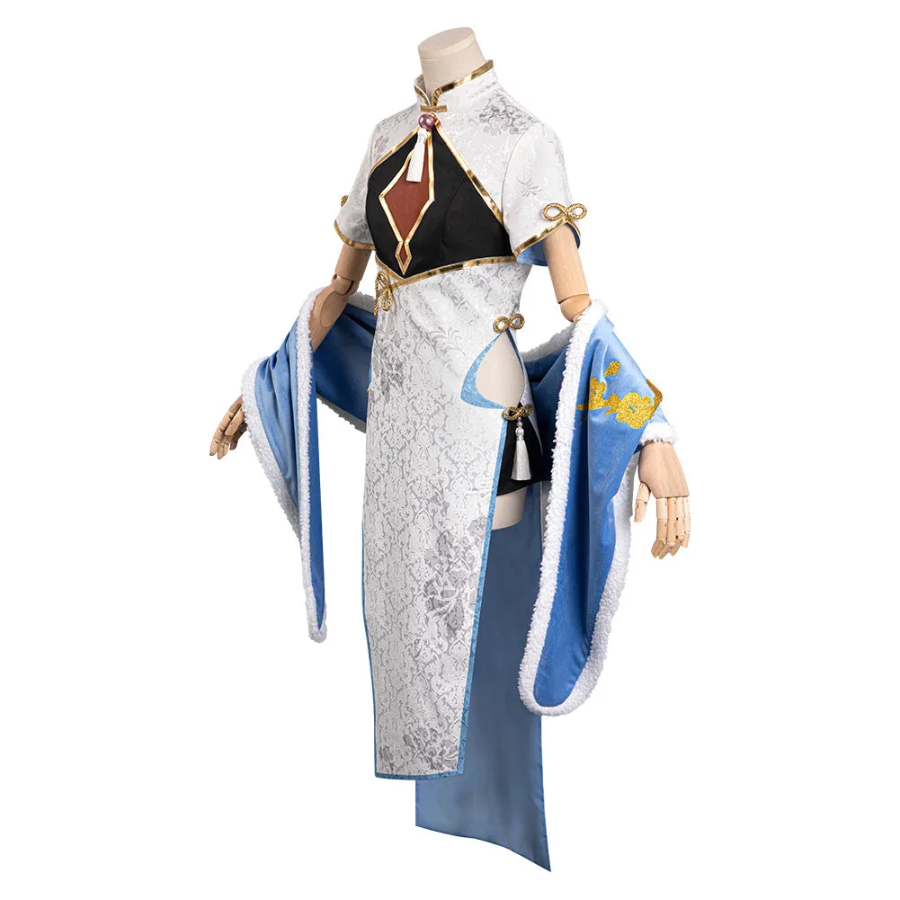 Cosplay Costume Cheongsam Dress Halloween Carnival Party Disguise Suit Emilia cosplay Re Zero