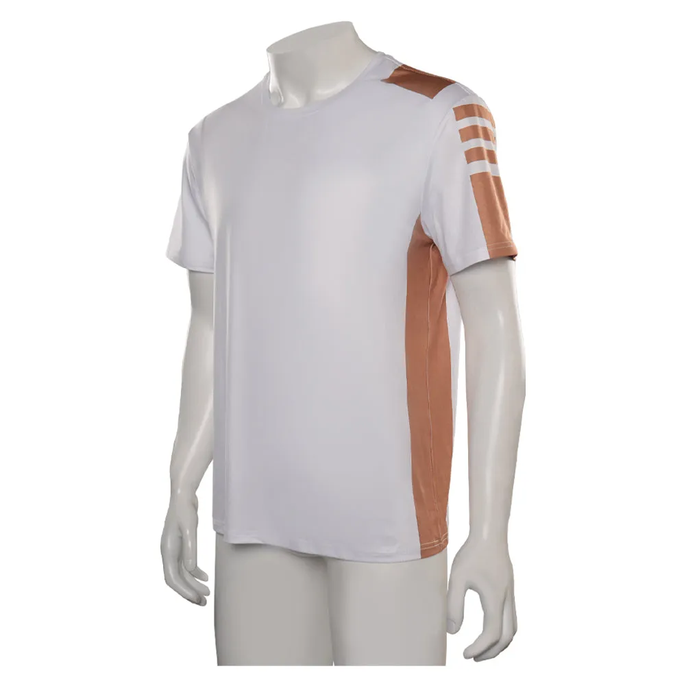 Cosplay Costume T-shirt Summer Short Sleeve Shirt Halloween Carnival Party Disguise Suit Cassian Andor