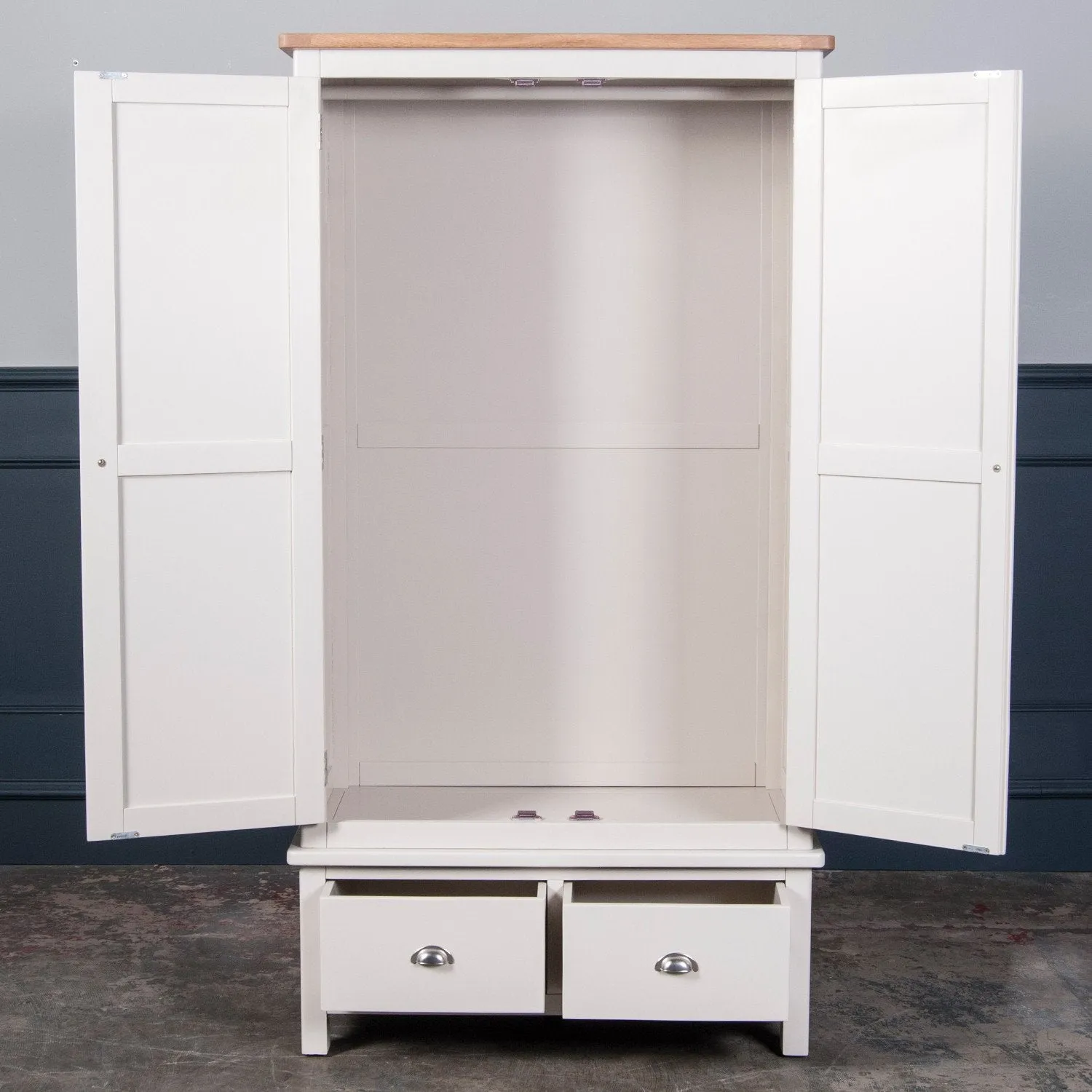 Cottage Gents Wardrobe Stone