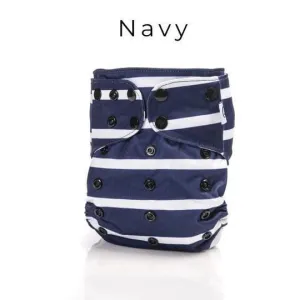 Couche à poche - avec insert de type trifold en bambou - Taille unique - Navy - Mme & Co 2.0