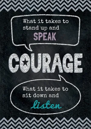 Courage Inspire U Poster