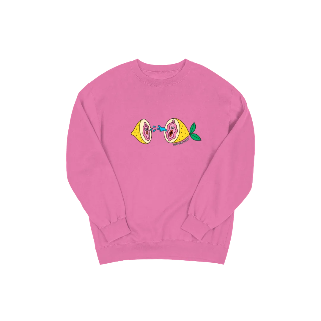 CREWNECK PINK - SEXE ORAL CITRON