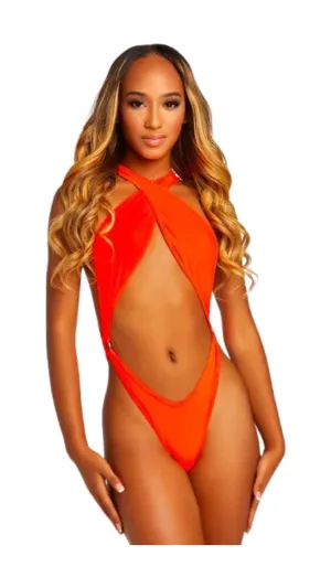 Criss Cross Sling Shot - Neon Orange