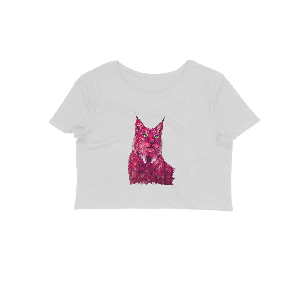 Crop Top (Women) - Roar Of The Fuchsia Lion (10 Colours)