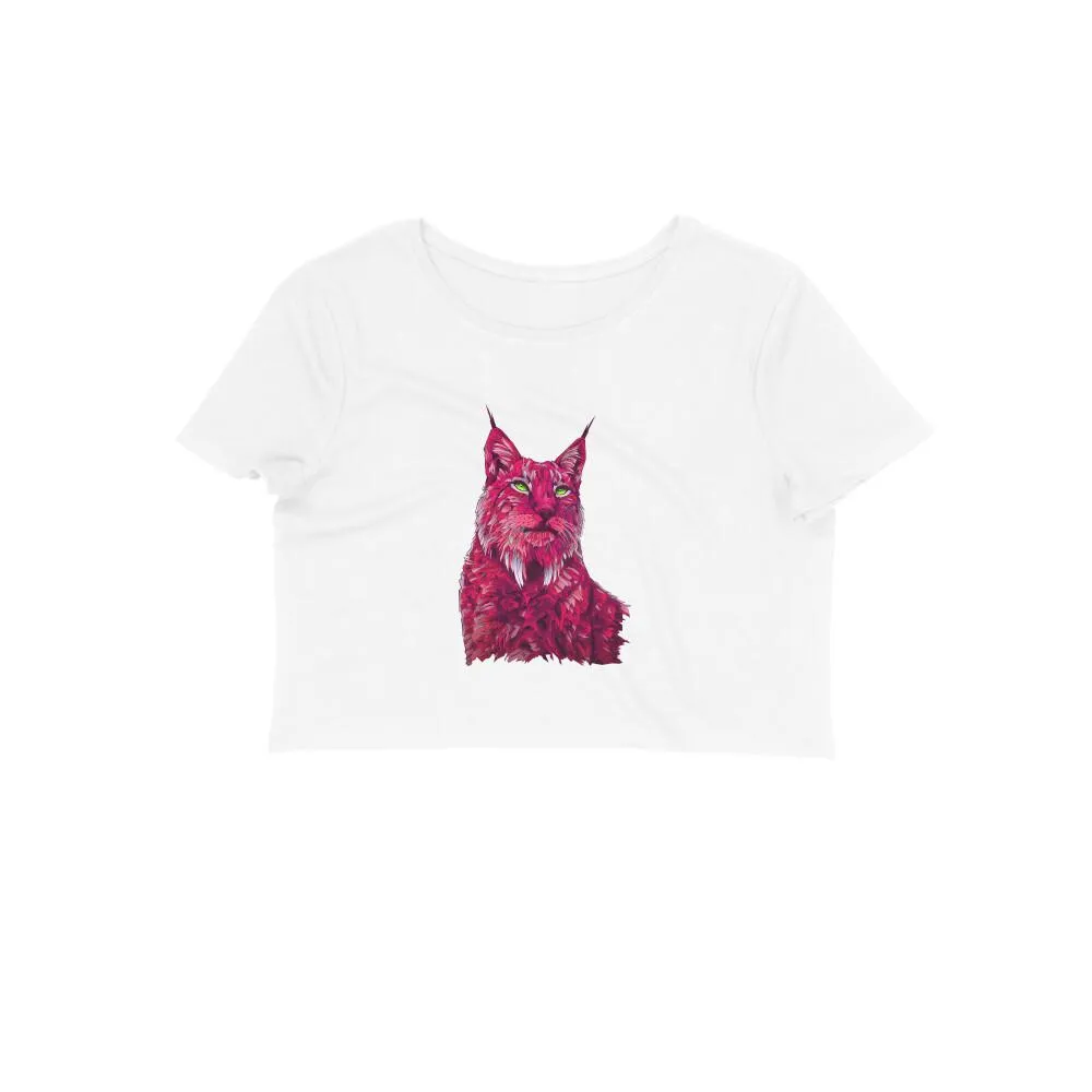 Crop Top (Women) - Roar Of The Fuchsia Lion (10 Colours)
