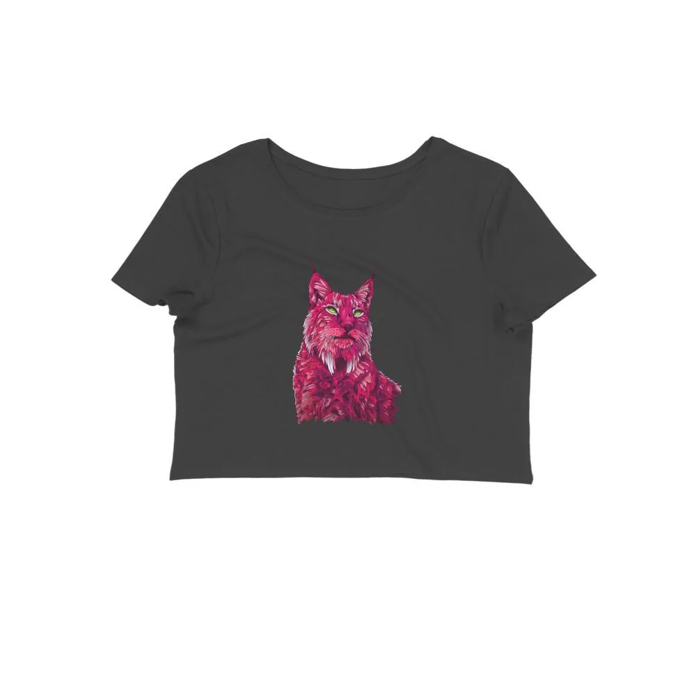Crop Top (Women) - Roar Of The Fuchsia Lion (10 Colours)