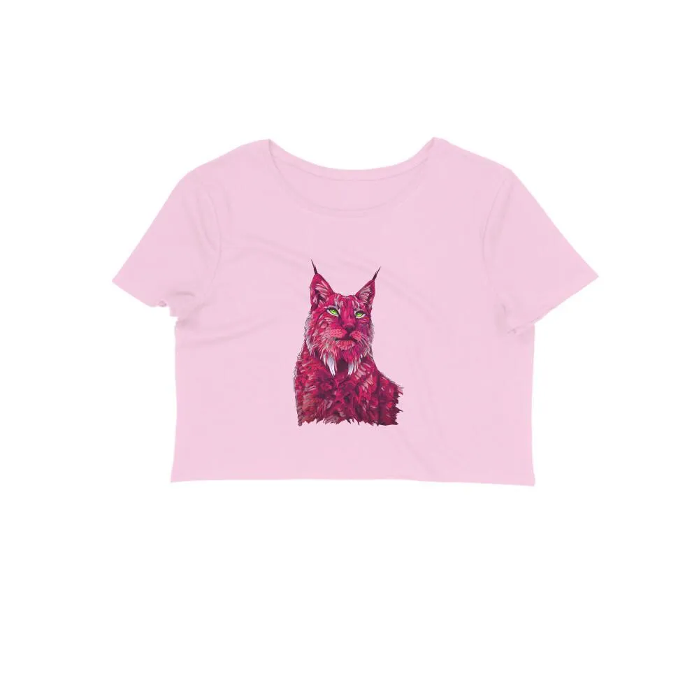 Crop Top (Women) - Roar Of The Fuchsia Lion (10 Colours)