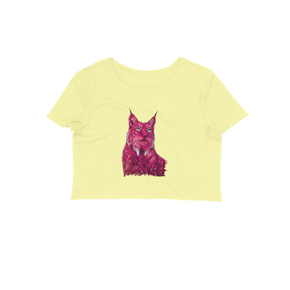 Crop Top (Women) - Roar Of The Fuchsia Lion (10 Colours)