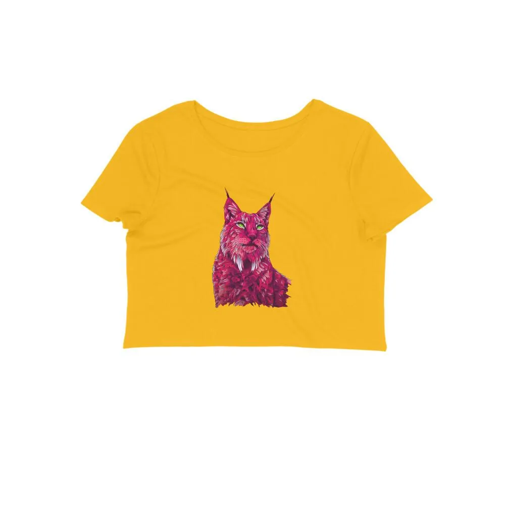 Crop Top (Women) - Roar Of The Fuchsia Lion (10 Colours)