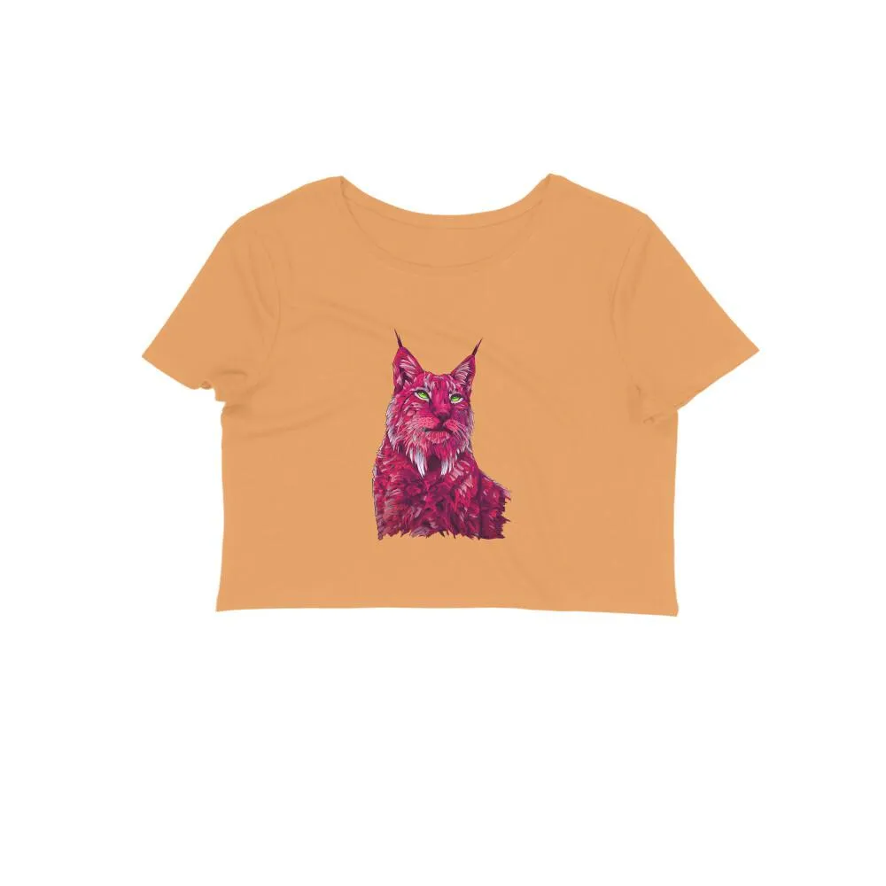 Crop Top (Women) - Roar Of The Fuchsia Lion (10 Colours)