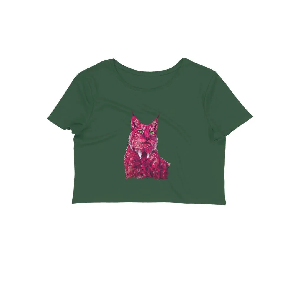 Crop Top (Women) - Roar Of The Fuchsia Lion (10 Colours)