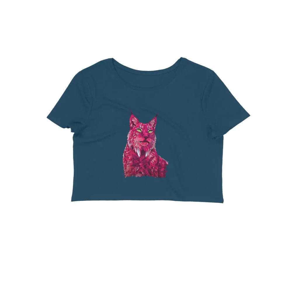 Crop Top (Women) - Roar Of The Fuchsia Lion (10 Colours)