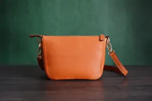 Custom Handmade Itanlian Vegetable Tanned Leather Messenger Shoulder Bag Men Satchel Bag D032