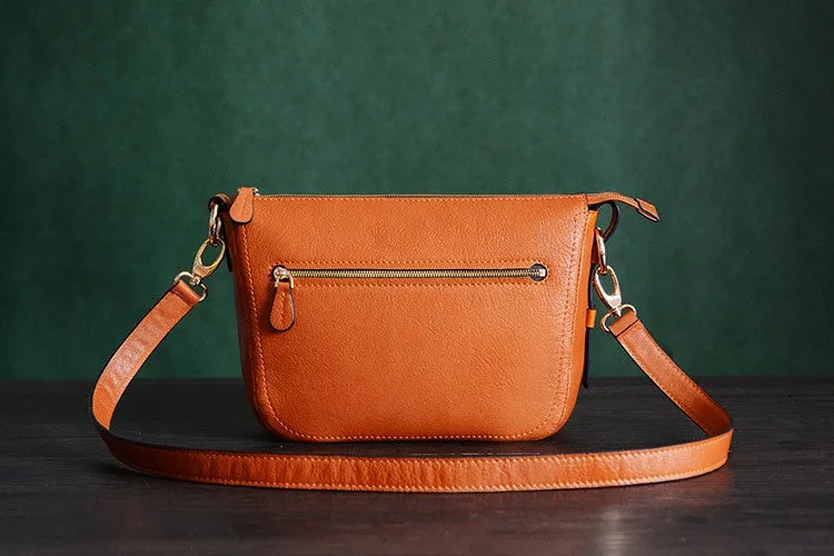 Custom Handmade Itanlian Vegetable Tanned Leather Messenger Shoulder Bag Men Satchel Bag D032
