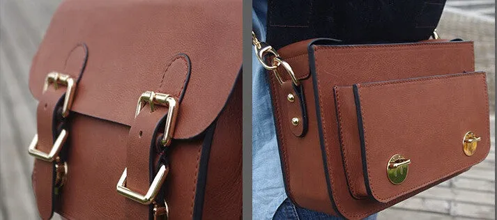 Custom Handmade Leather Briefcase Messenger Bag Shoulder Bag Men's Handbag Satchel Bag D014