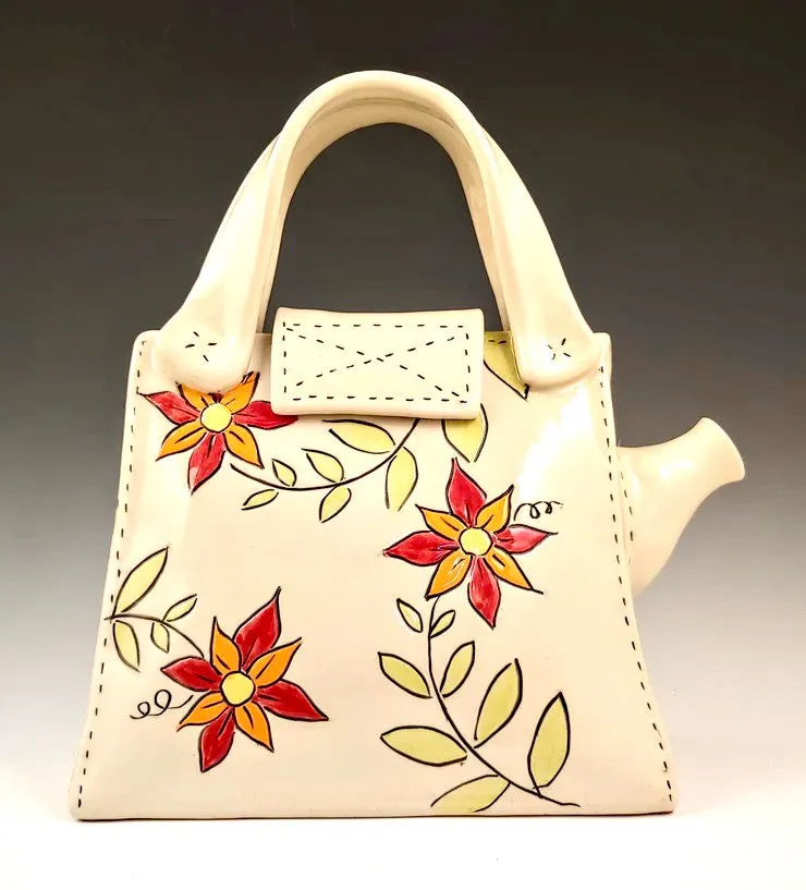 Dahlia Handbag Teapot