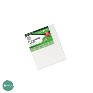 DEEP EDGE White Primed Stretched 100% Cotton Canvas 250gsm  SIMPLY -  SINGLES - 24 x 30 cm (approx. 10 x 12")