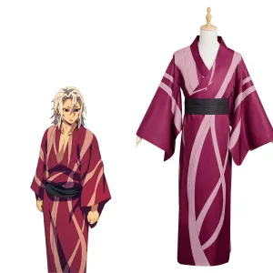 Demon Slayer Uzui Tengen Cosplay Costume Kimono Outfits Halloween Carnival Suit