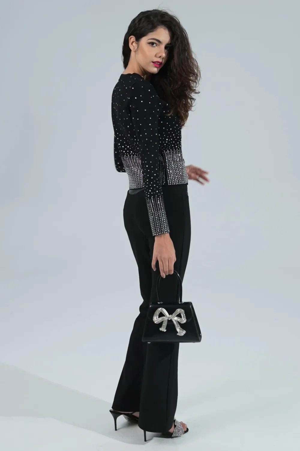 Diamond Bowknot Handbag