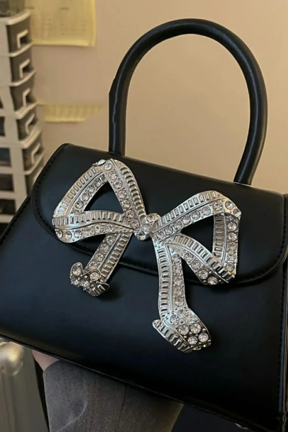 Diamond Bowknot Handbag