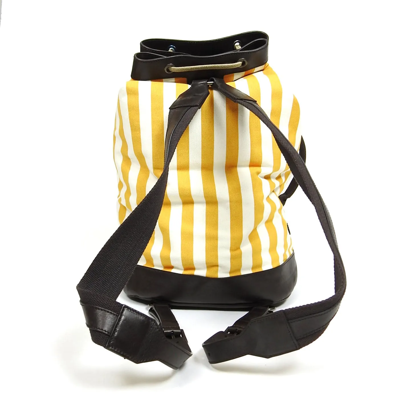 Dolce & Gabbana Striped Canvas Backpack
