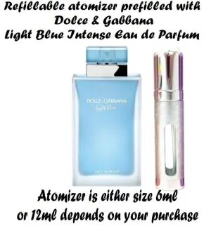 Dolce and Gabbana LIGHT BLUE EAU INTENSE samples perfume spray