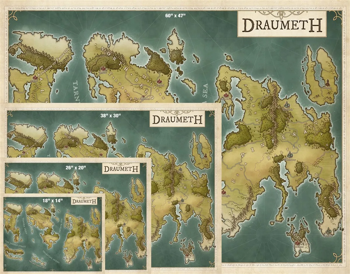 Draumeth Fantasy Map