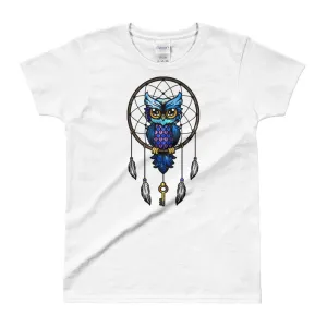 Dream Catcher T Shirt White Dream Catcher Owl T Shirts for Women