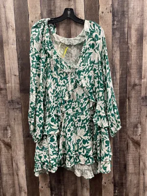 Dress Casual Short By Free People In Green & White, Size: L