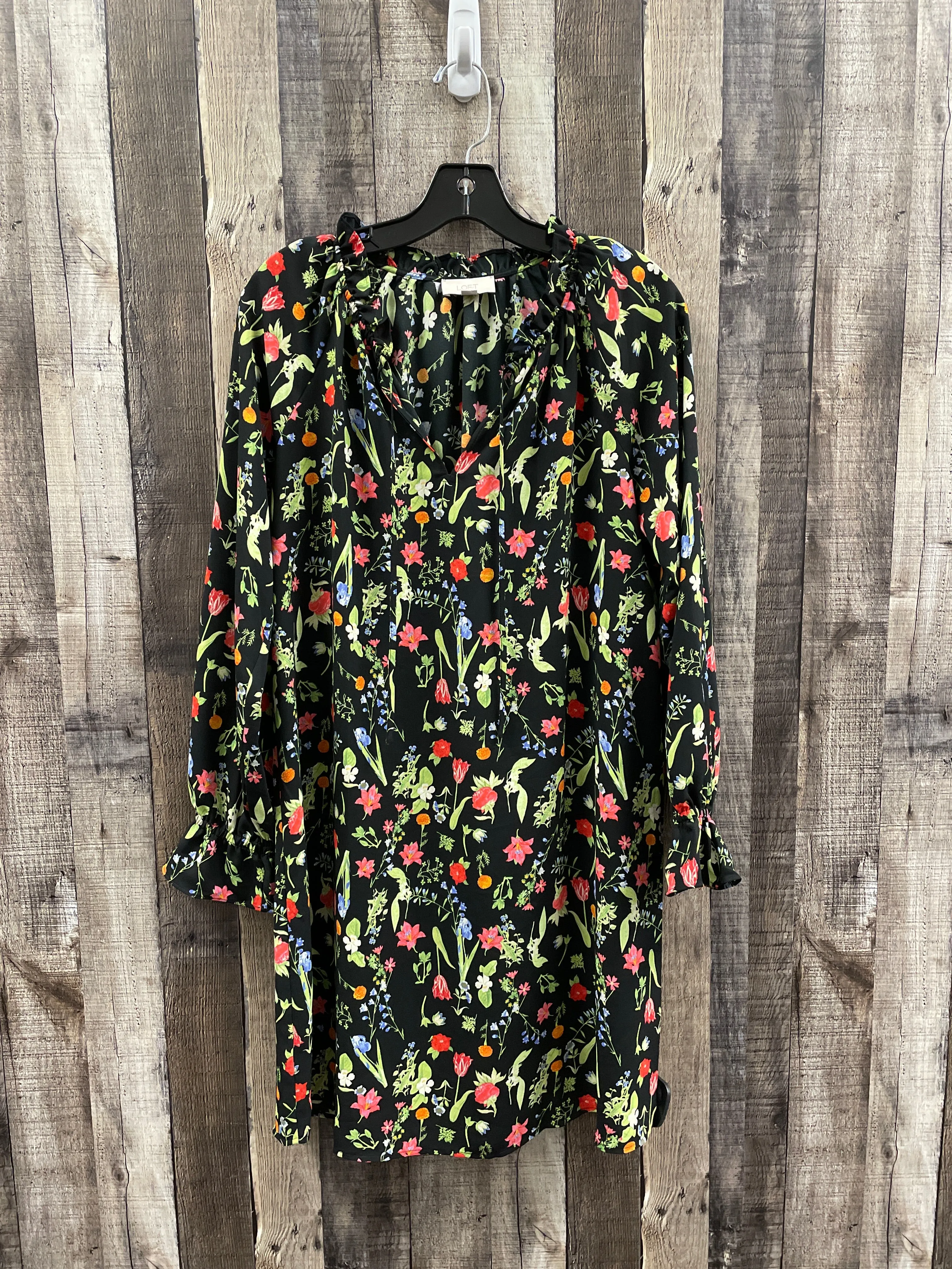 Dress Casual Short By Loft In Floral Print, Size: S