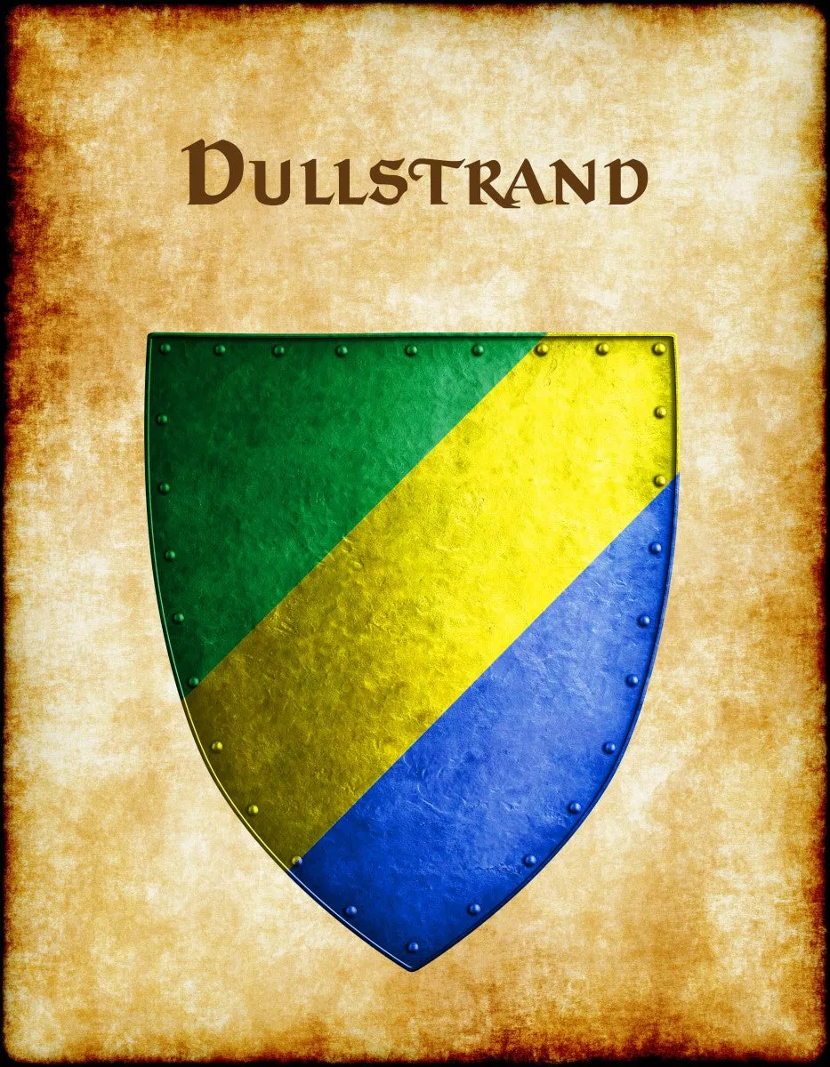 Dullstrand Heraldry of Greyhawk Anna Meyer Cartography Canvas Art Print