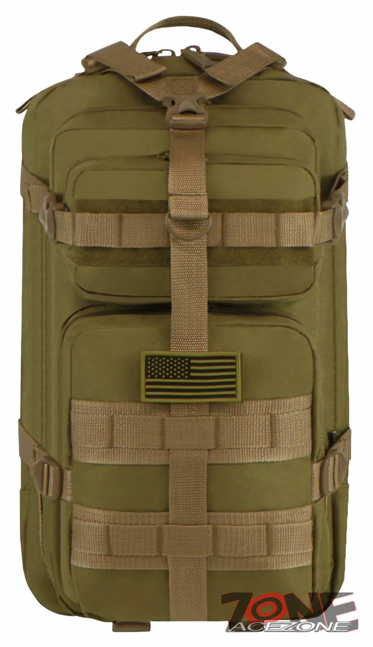 East West USA Tactical Molle Military Assault Hunting Backpack RT502L TAN