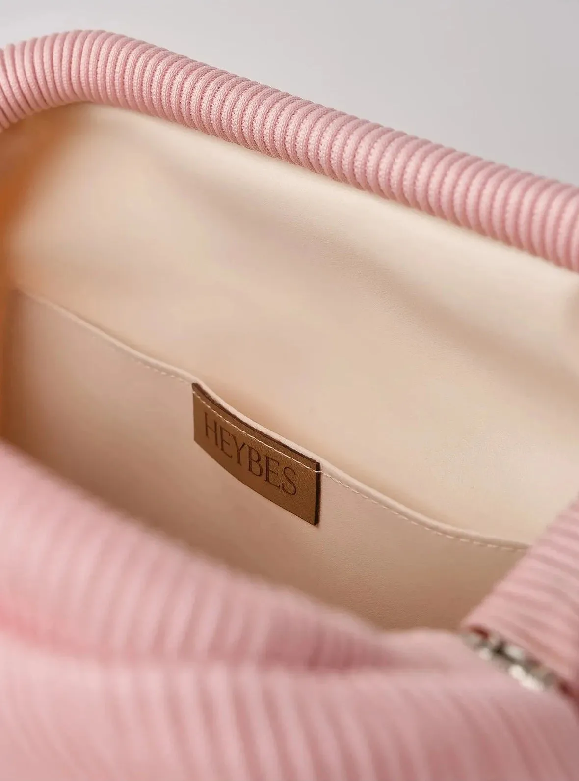 Elegant Fuschia Pleated Clutch Handbag