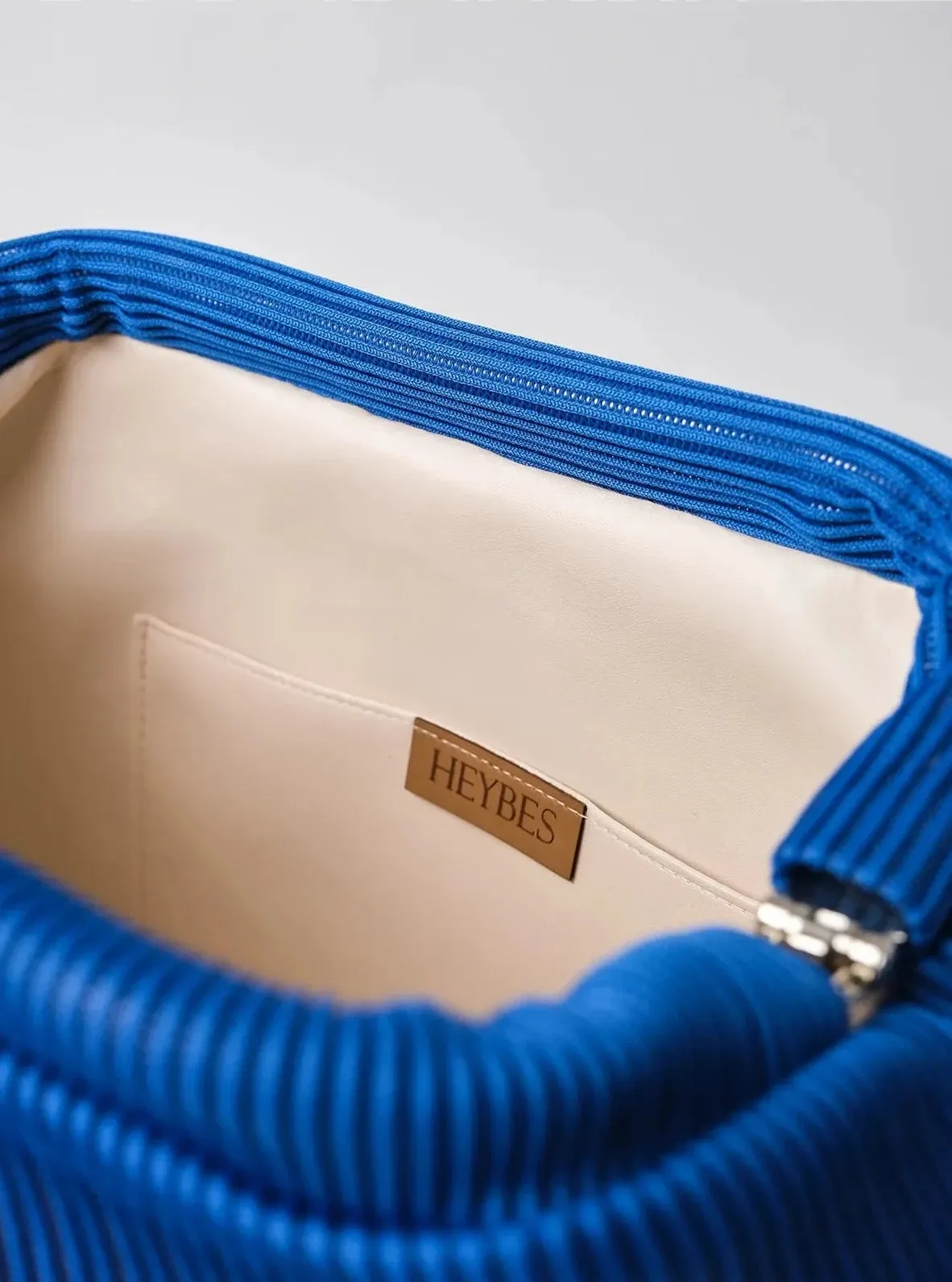 Elegant Fuschia Pleated Clutch Handbag