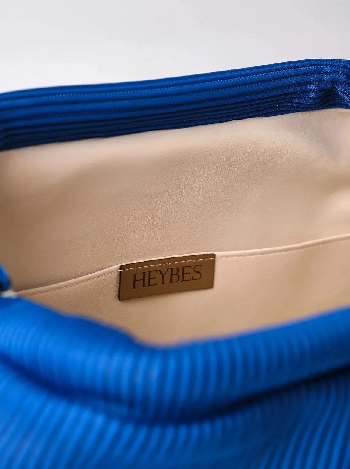 Elegant Fuschia Pleated Clutch Handbag