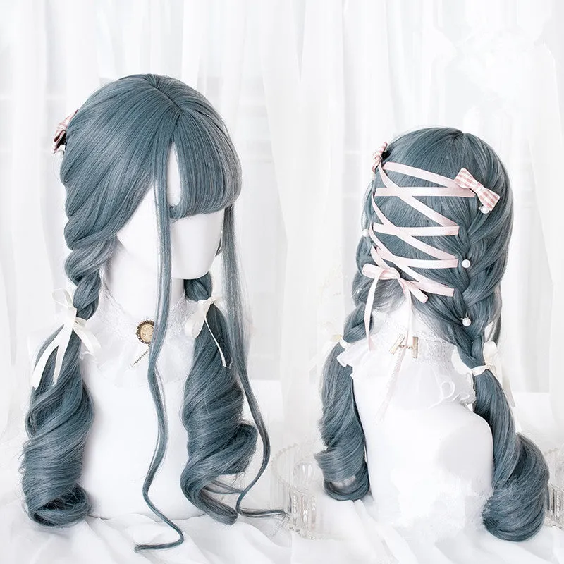 “ELEGANT GRAY BIG WAVY LONG CURLY” WIG D041610