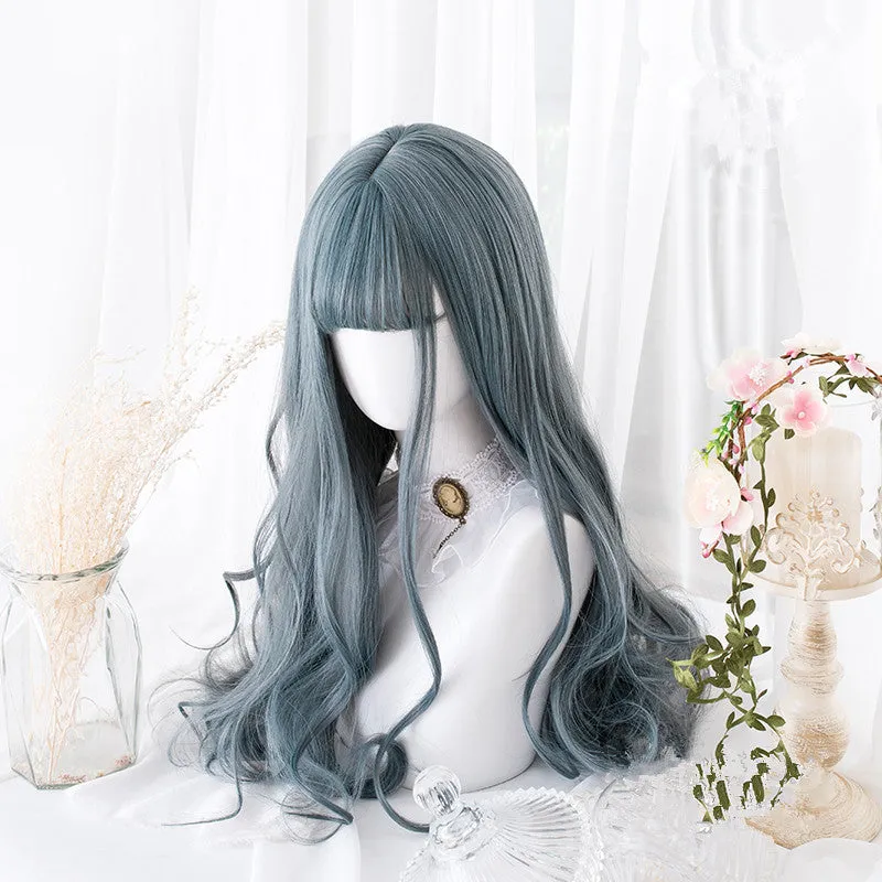 “ELEGANT GRAY BIG WAVY LONG CURLY” WIG D041610