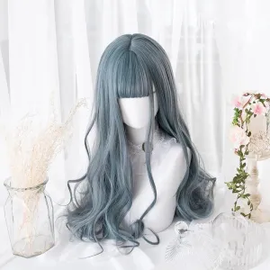 “ELEGANT GRAY BIG WAVY LONG CURLY” WIG D041610