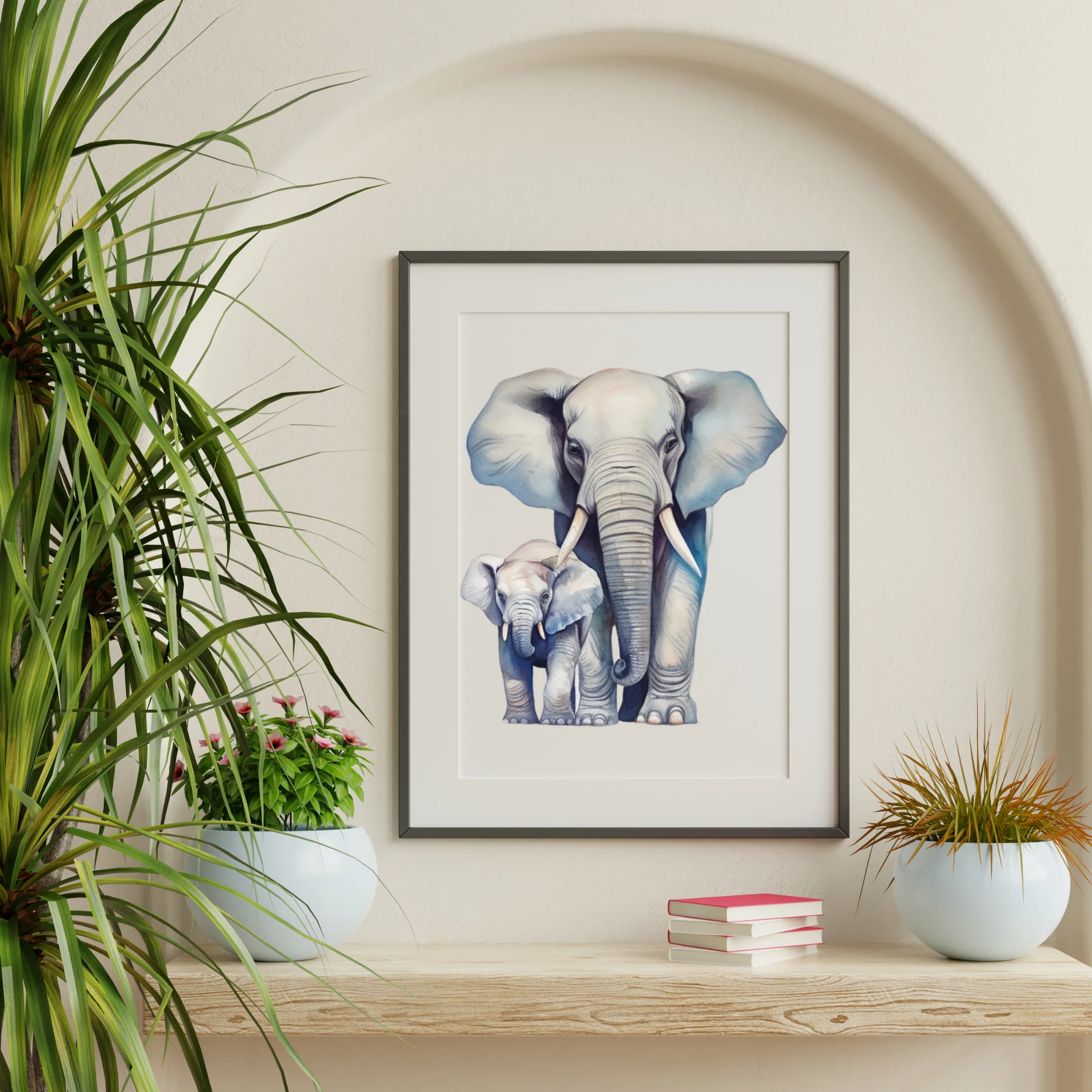 Elephant Canvas Art Printable Digital Art (36x36) ELE003