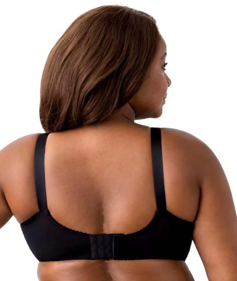 Elila Embroidered Lace Wire-Free Bra - Black