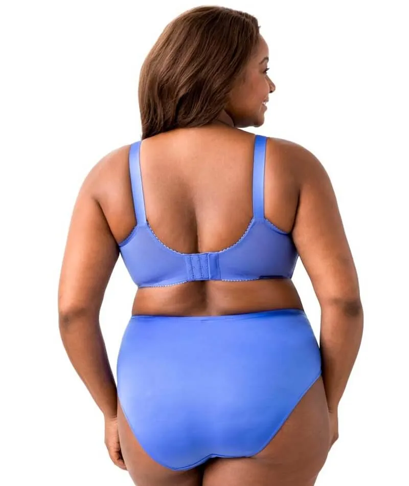 Elila Embroidered Lace Wire-Free Bra - Cobalt