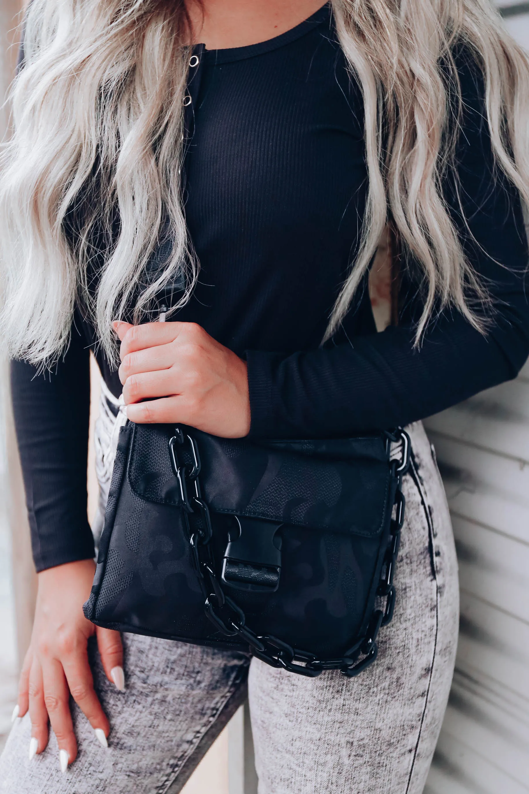 Ellie Satchel Crossbody By Vintage Havana - Black