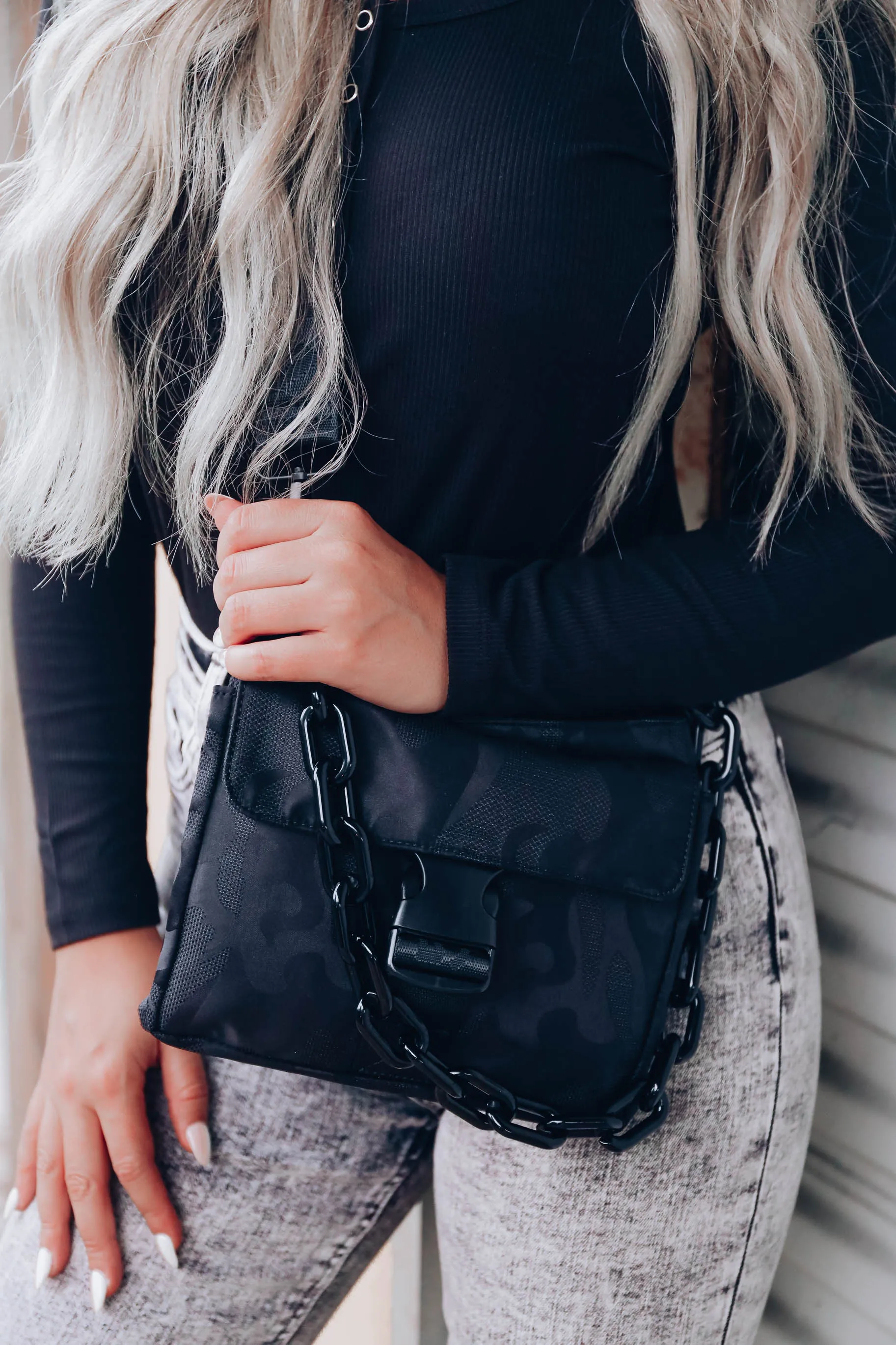Ellie Satchel Crossbody By Vintage Havana - Black